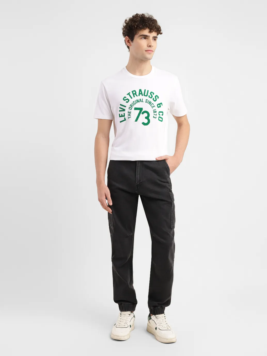 Men's Black Jogger Fit Jeans - Image 7
