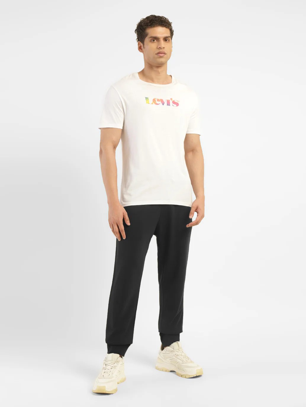 Men's Black Regular Fit Joggers - Image 6