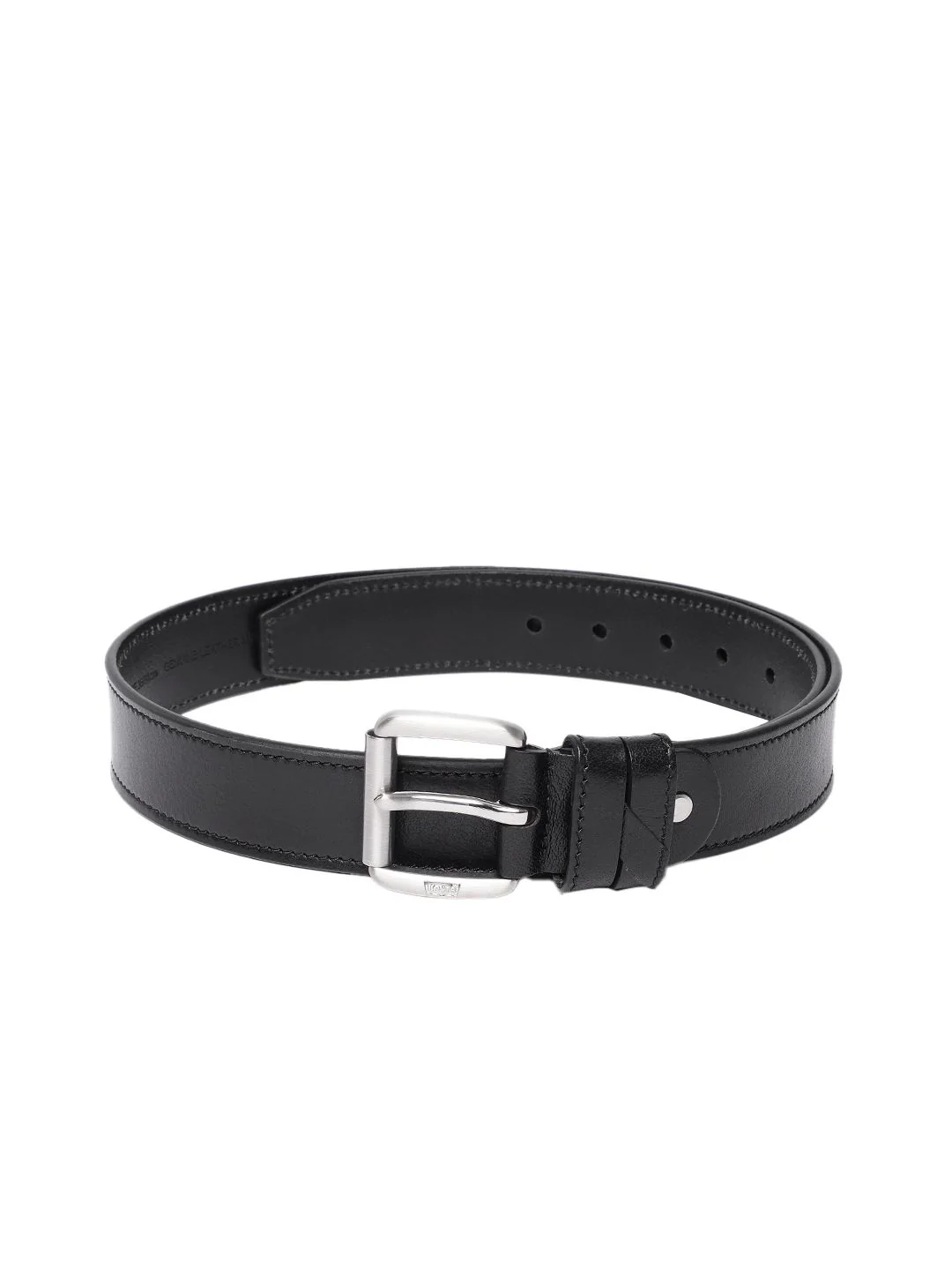 Men's Black Solid Belt - Image 2