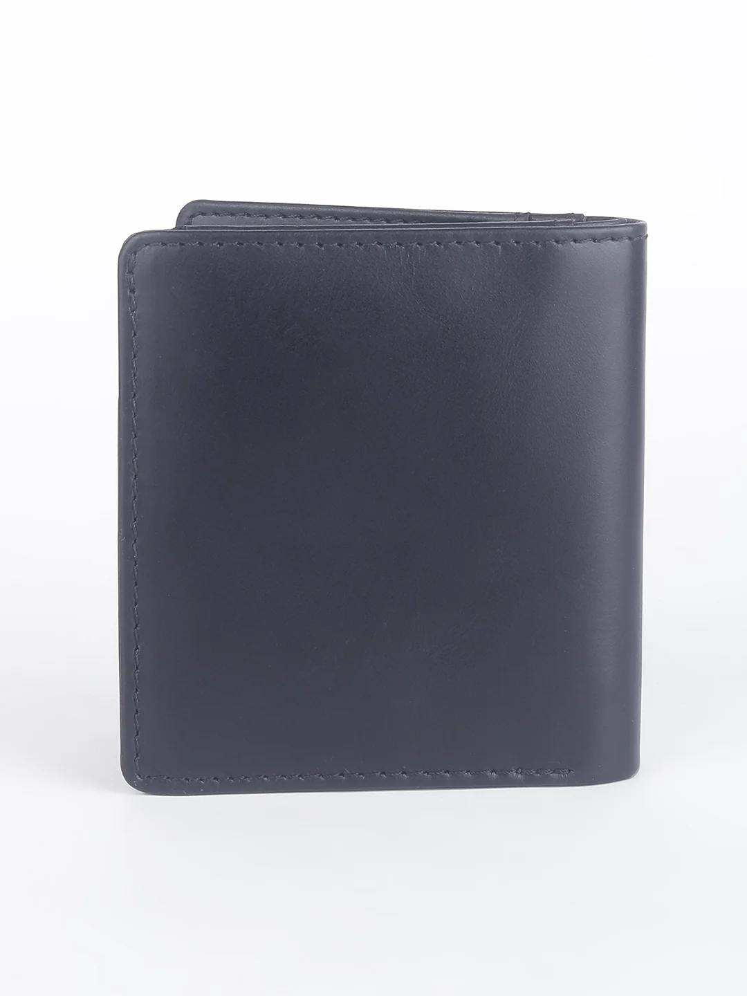 Men's Black Solid Bi-Fold Wallet - Image 5