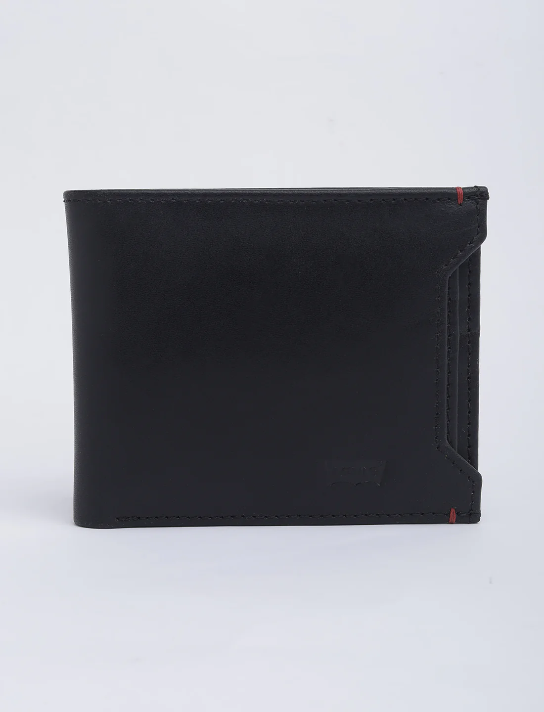 Men's Black Solid Bi-Fold Wallet - Image 3