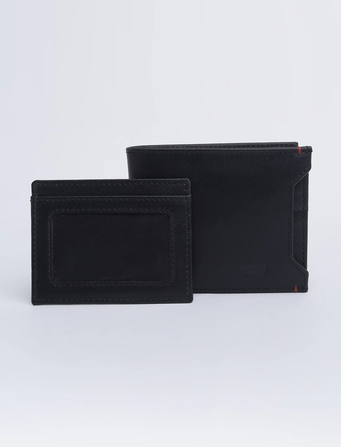 Men's Black Solid Bi-Fold Wallet - Image 7