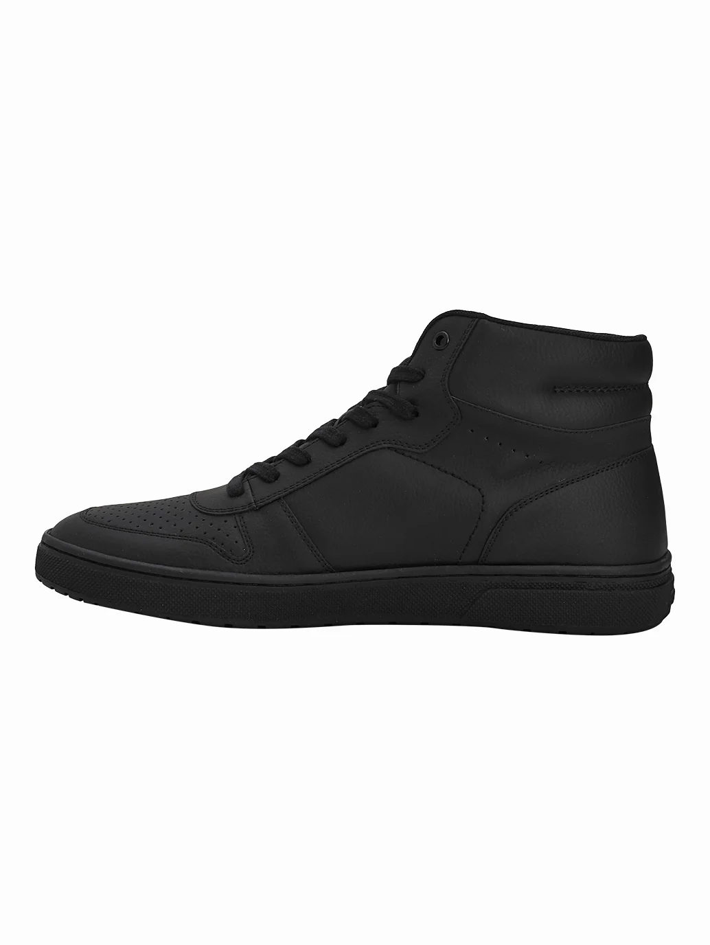 Men's Black Solid Boots - Image 5