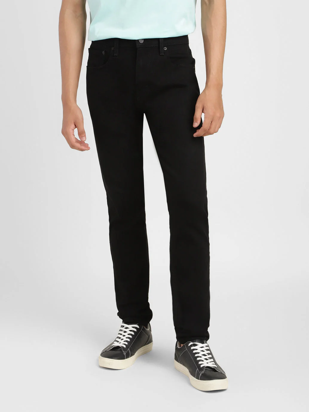 Men's 512 Black Slim Tapered Fit Mid Rise Jeans - Image 2
