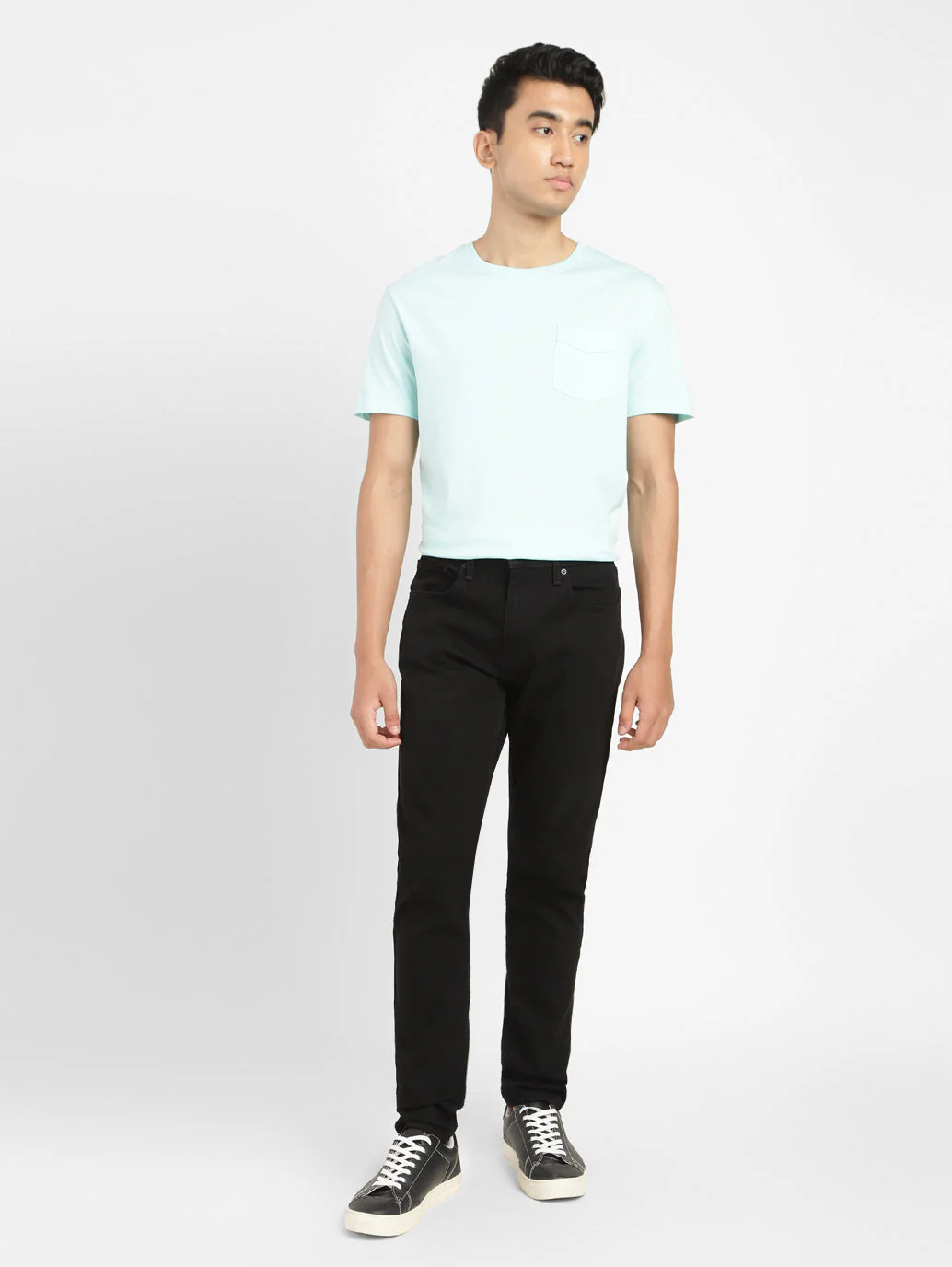 Men's 512 Black Slim Tapered Fit Mid Rise Jeans - Image 8