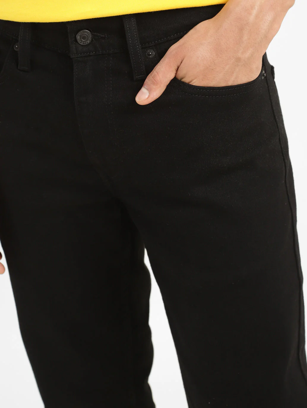 Men's 511 Black Slim Fit Mid Rise Jeans - Image 7