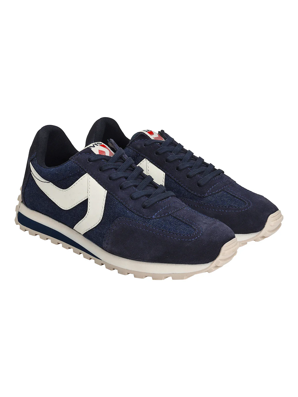 Men's Blue Colorblock Sneakers - Image 2