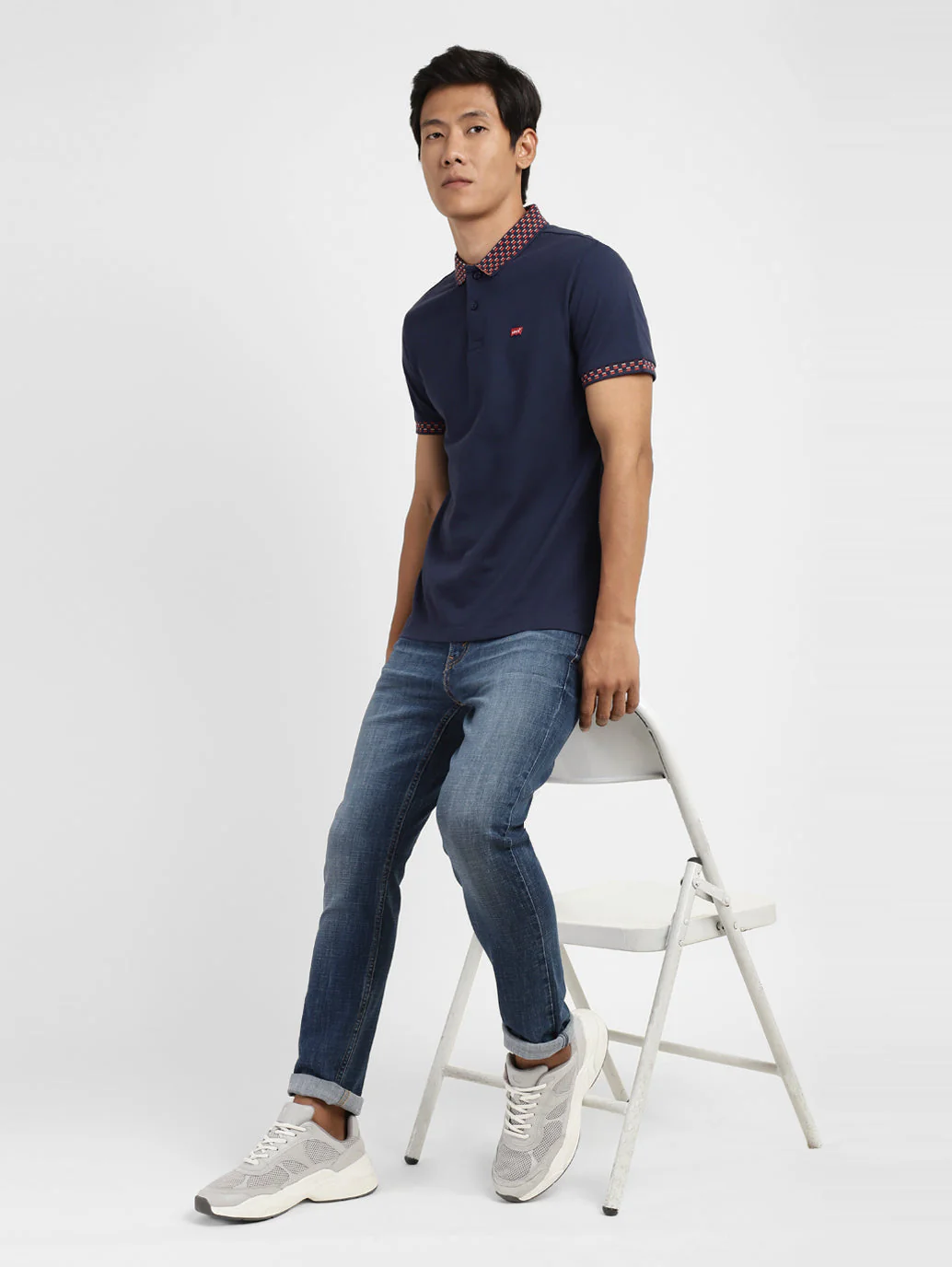 Men's Blue Polo T-Shirt - Image 2