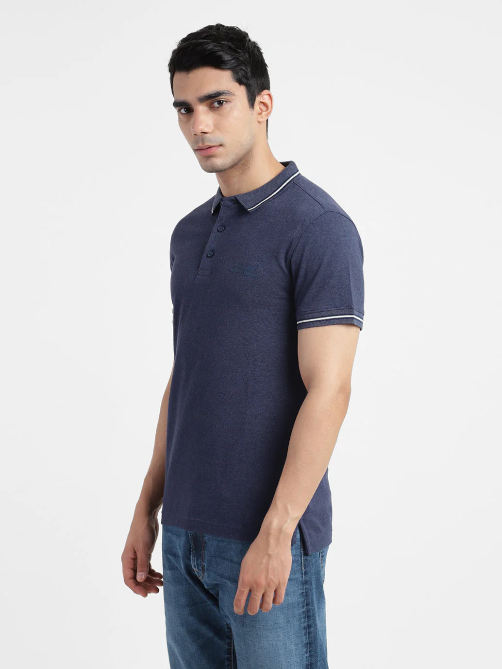 Men's Blue Polo T-Shirt - Image 4
