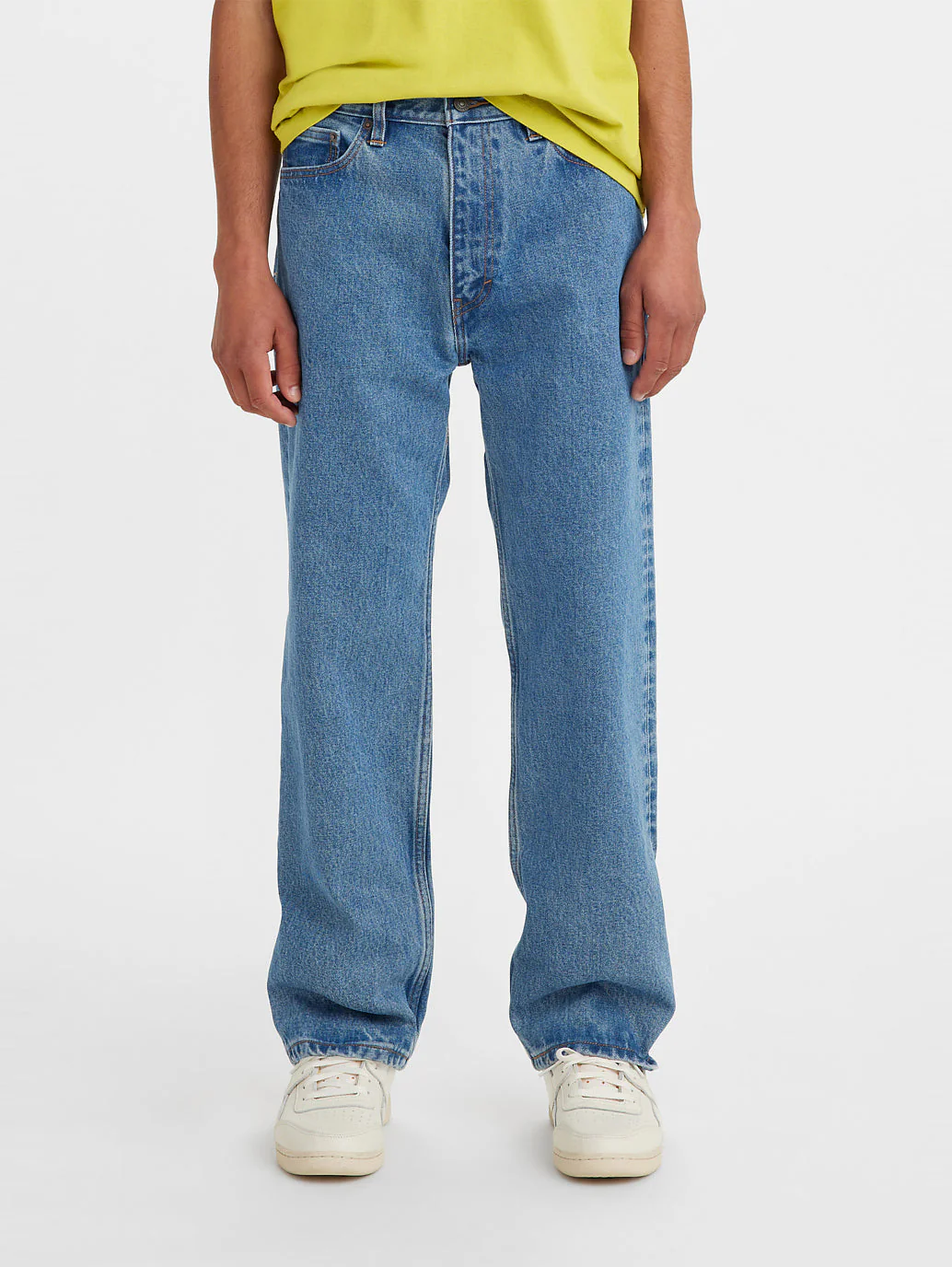 Men's Blue Loose Fit Mid Rise Jeans - Image 2
