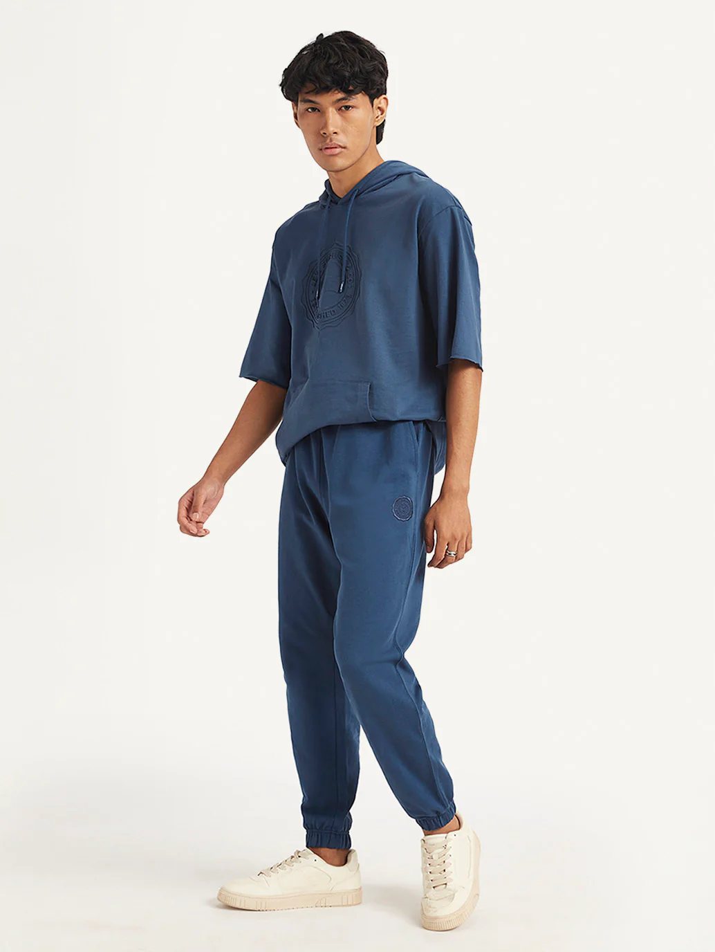 Men's Blue Regular Fit Joggers - Image 5
