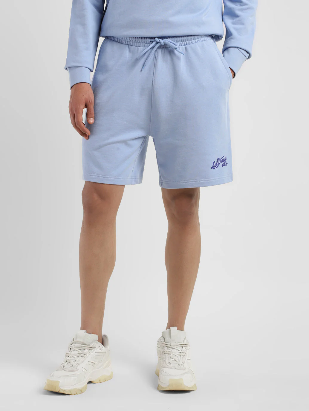 Men's Blue Regular Fit Shorts - Image 2