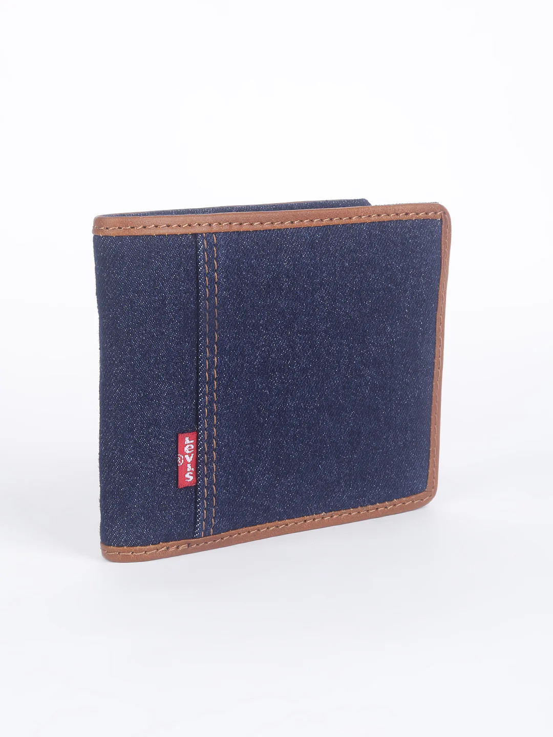 Men's Blue Solid Bi-fold Wallet - Image 3