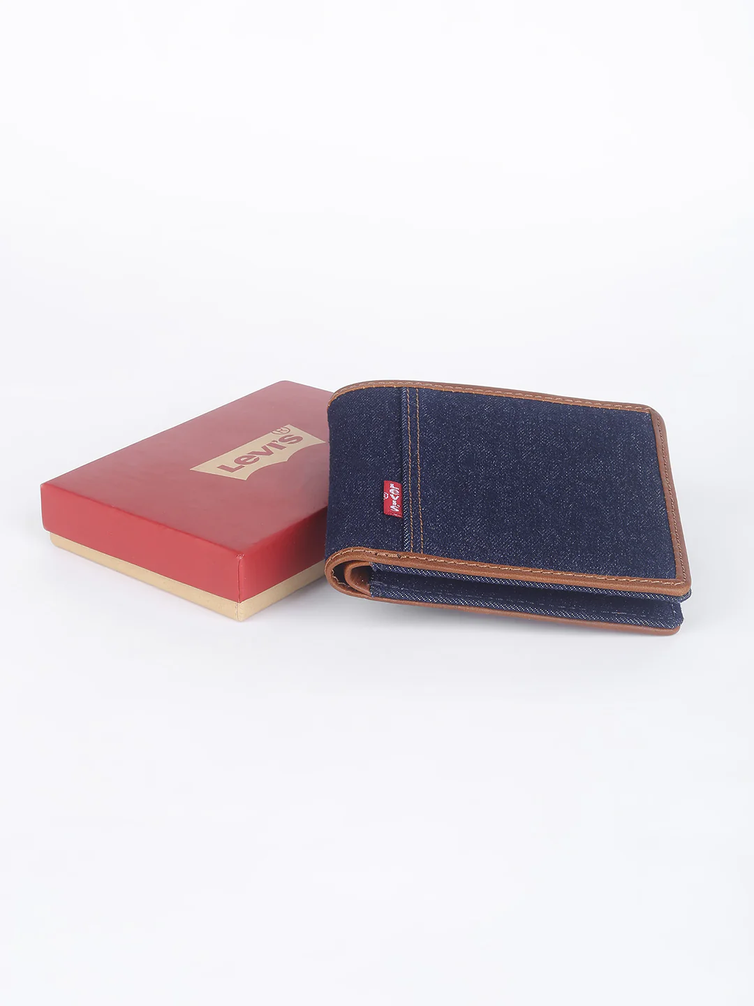 Men's Blue Solid Bi-fold Wallet - Image 7