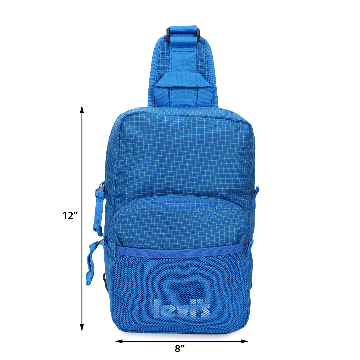 Men's Blue Solid Crossbody Bag - Image 6