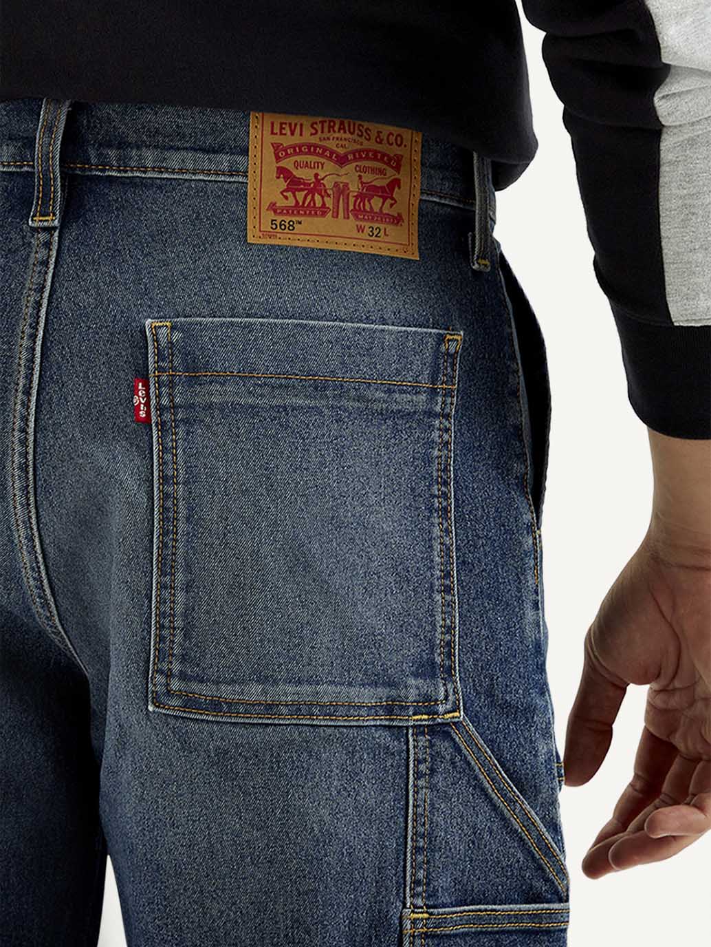 Men's Blue Solid Loose Fit Shorts - Image 4