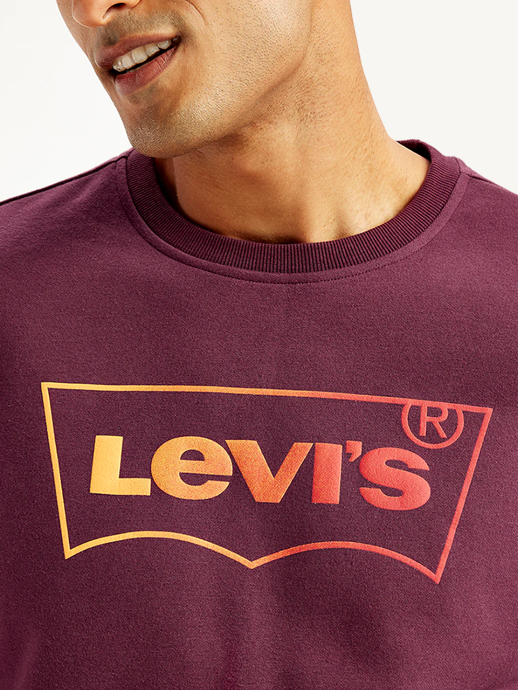 Men's Brand Logo Crew Neck Sweatshirt - Image 4