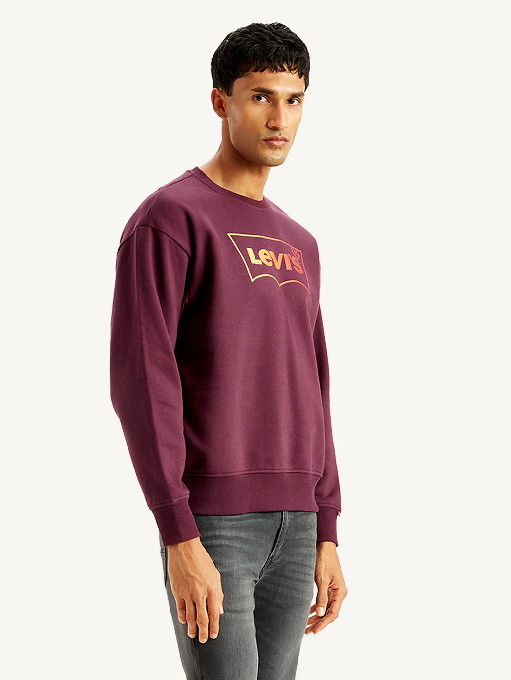 Men's Brand Logo Crew Neck Sweatshirt - Image 5
