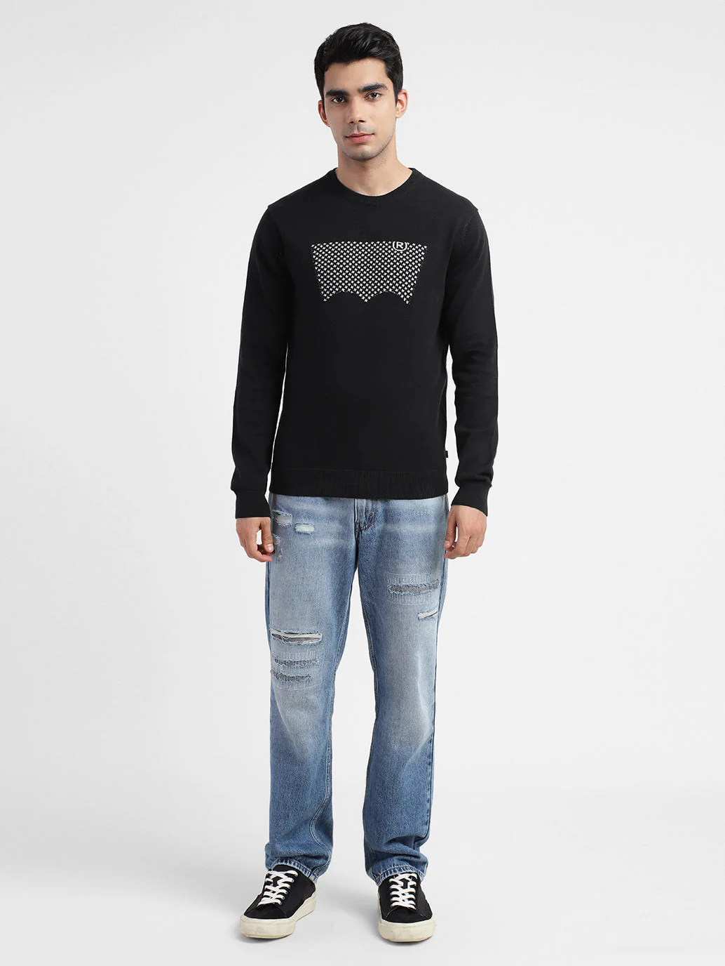 Men's Brand Logo Crew Neck Sweatshirt - Image 6