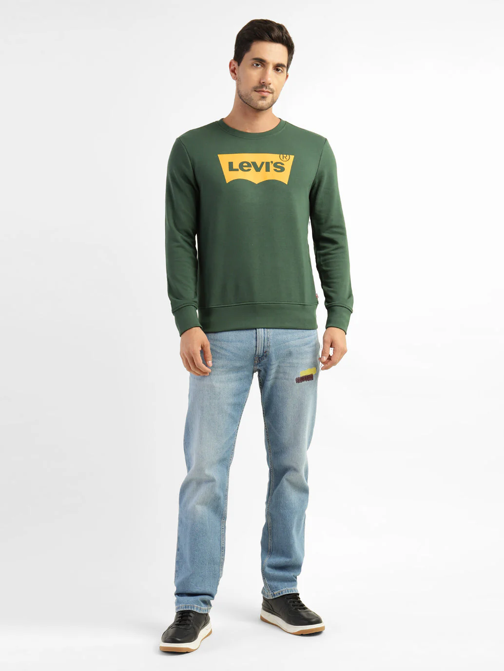 Men's Brand Logo Crew Neck Sweatshirt - Image 6