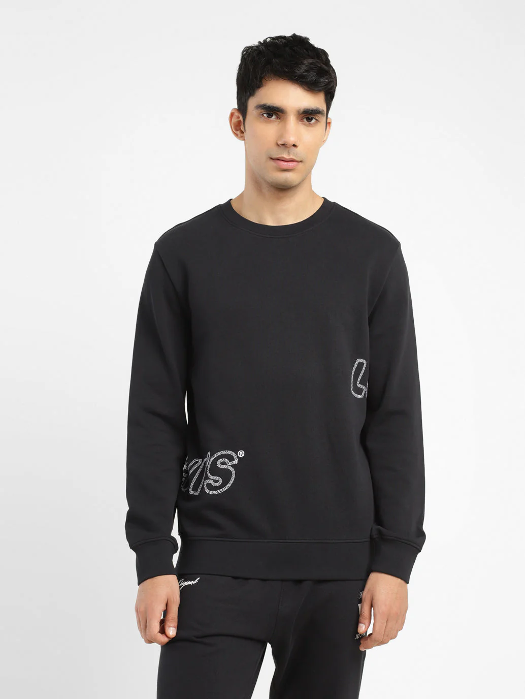 Men's Brand Logo Crew Neck Sweatshirt - Image 2