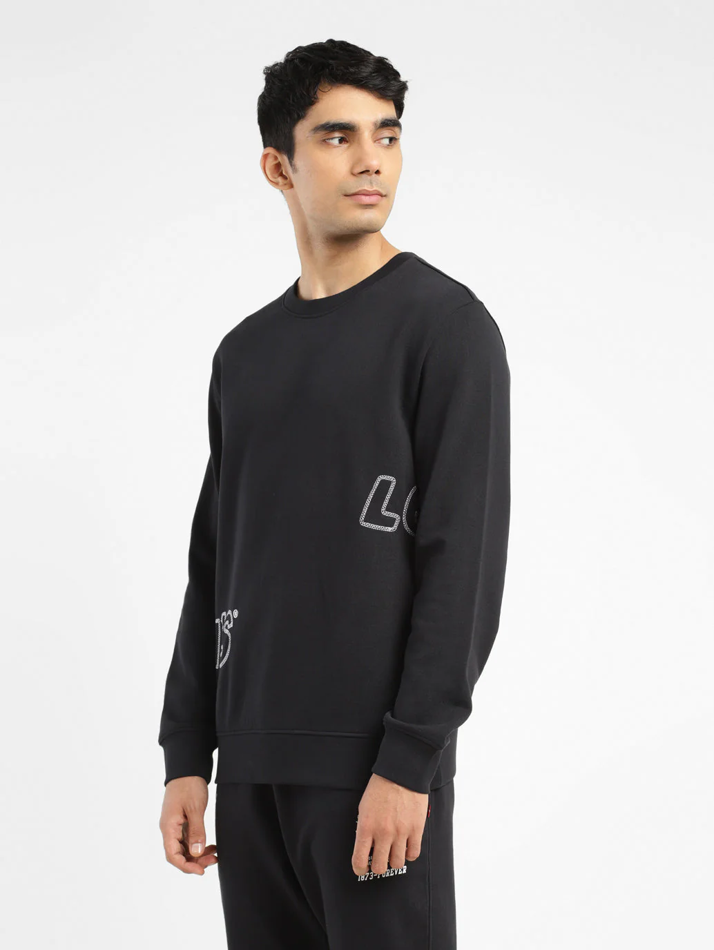 Men's Brand Logo Crew Neck Sweatshirt - Image 4