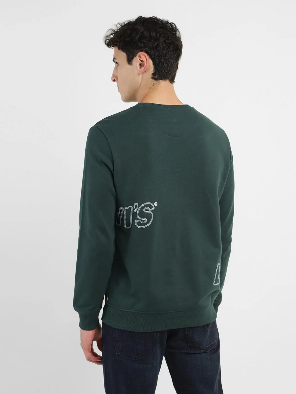 Men's Brand Logo Crew Neck Sweatshirt - Image 3
