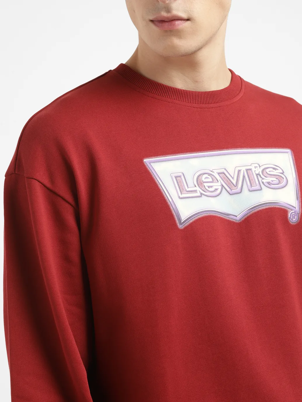 Men's Brand Logo Crew Neck Sweatshirt - Image 5