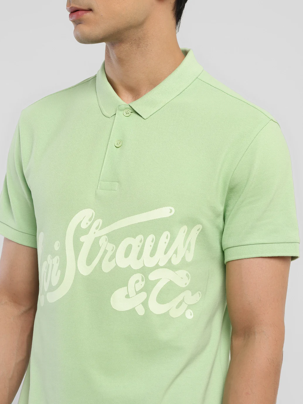 Men's Brand Logo Polo T-shirt - Image 7