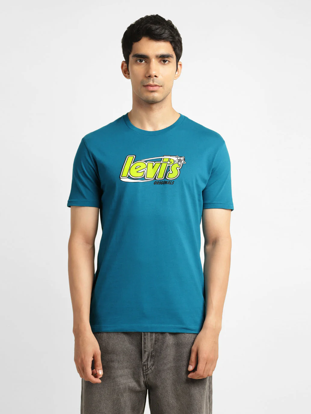 Men's Brand Logo Round Neck T-shirt - Image 2
