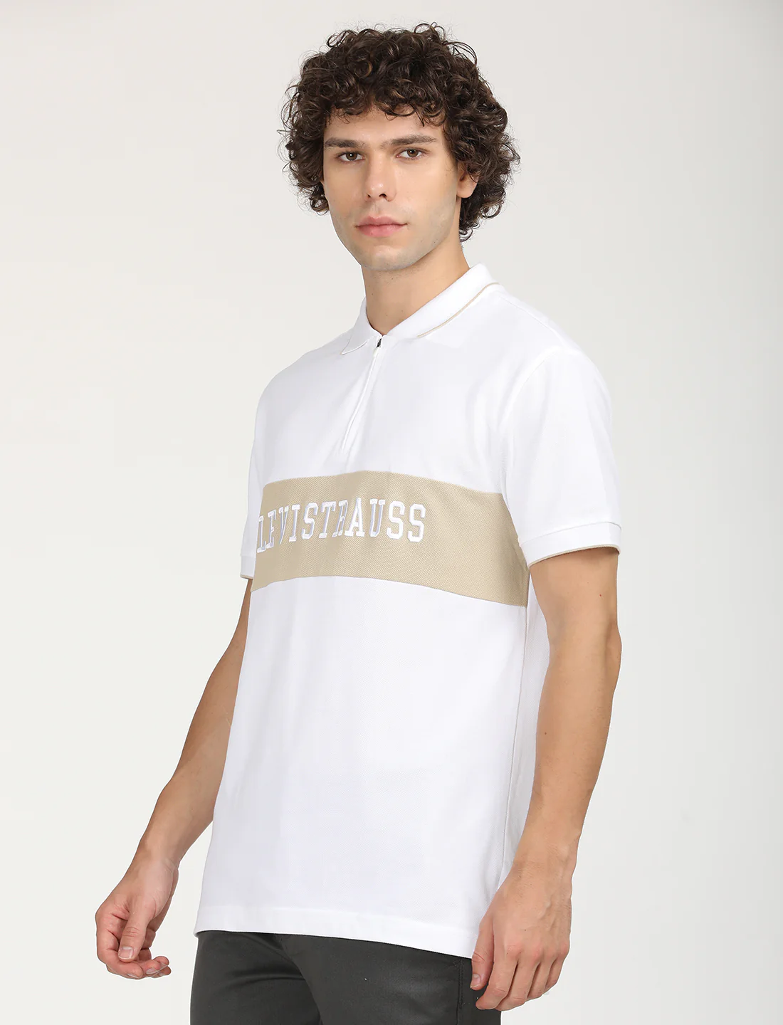 Men's Brand Logo Slim Fit Polo T-shirt - Image 2