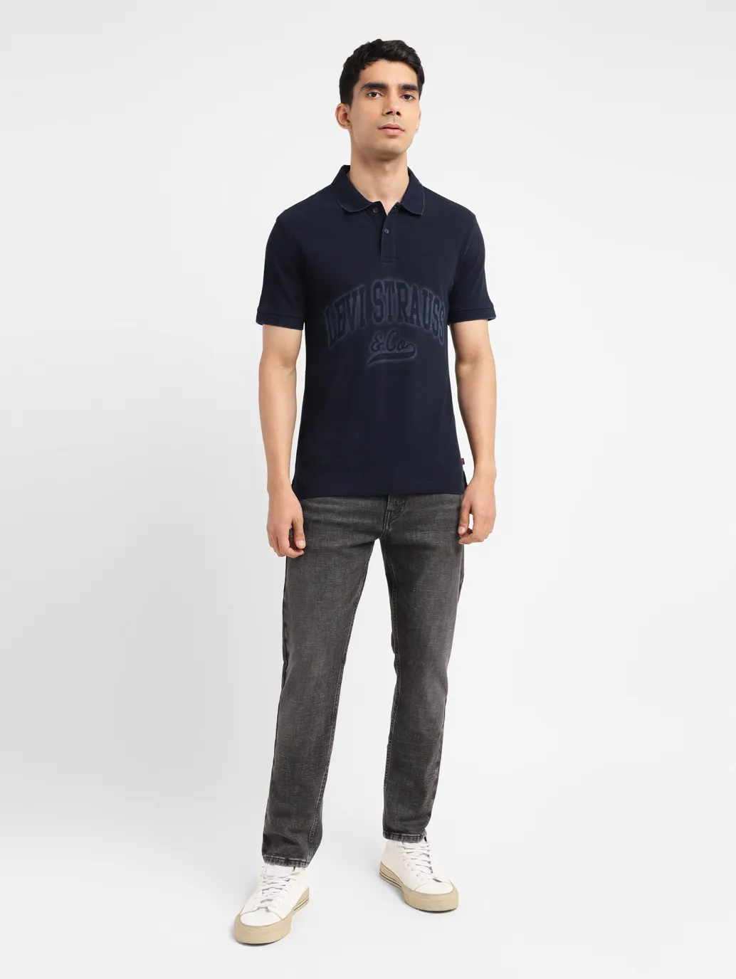 Men's Brand Logo Slim Fit Polo T-shirt - Image 6