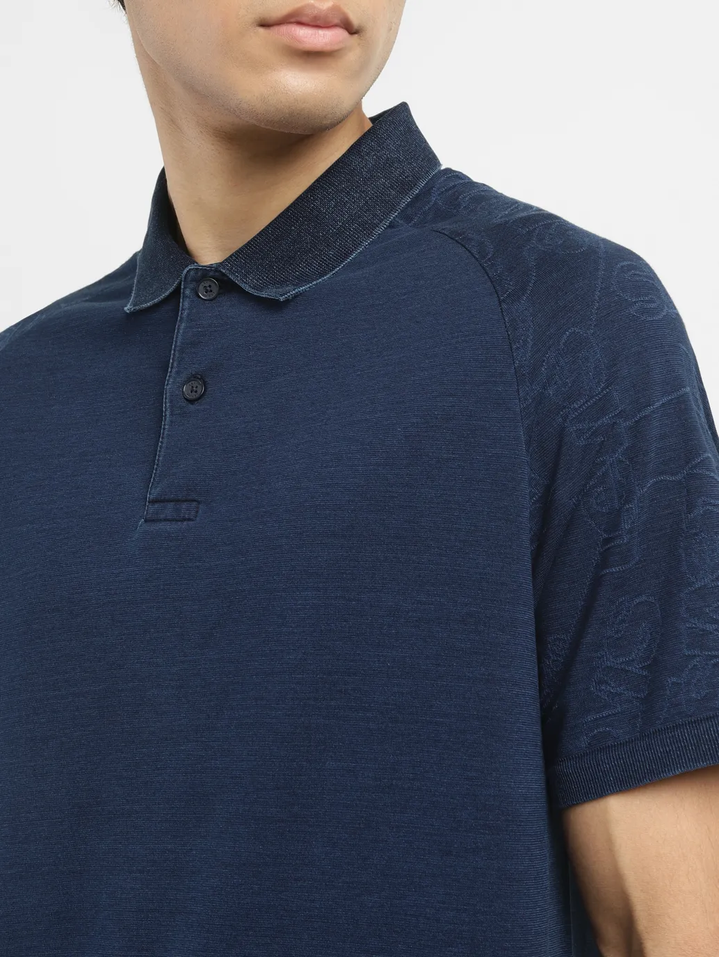 Men's Brand Logo Slim Fit Polo T-shirt - Image 5