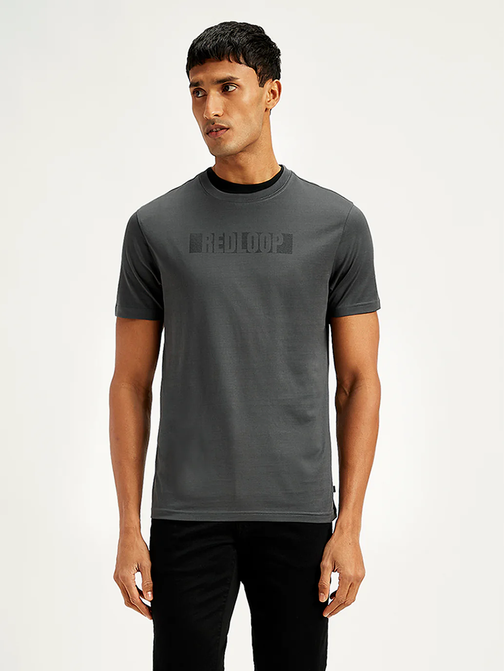Men's Redloop Brand Logo Slim Fit T-Shirt - Image 2