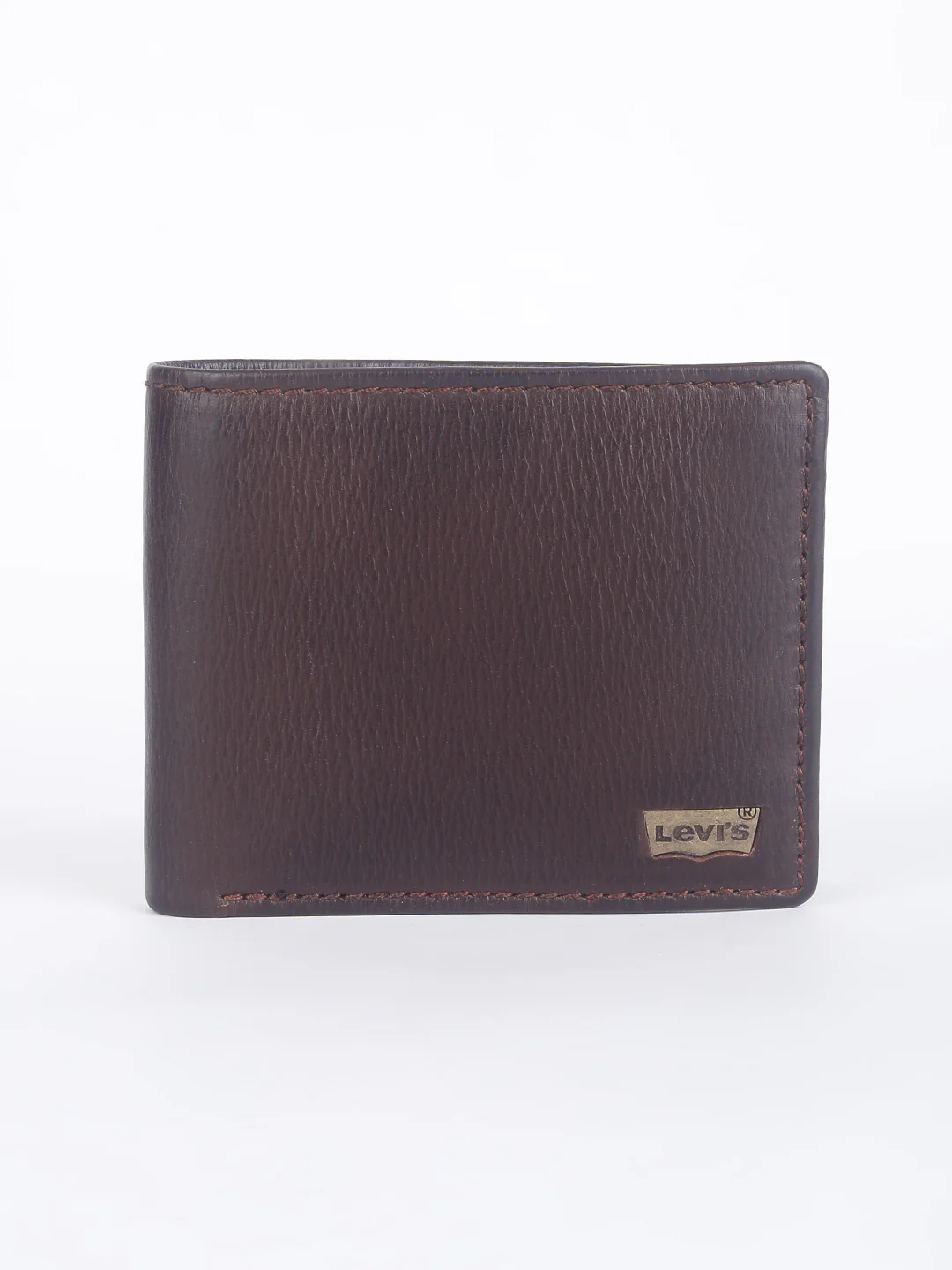 Men's Brown Solid Bi-Fold Wallet - Image 2
