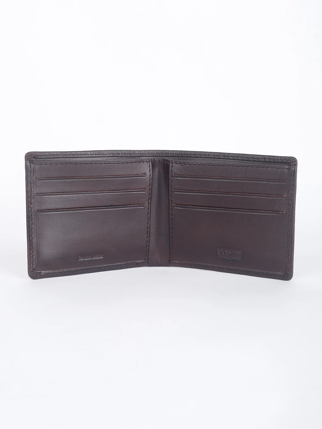 Men's Brown Solid Bi-Fold Wallet - Image 6