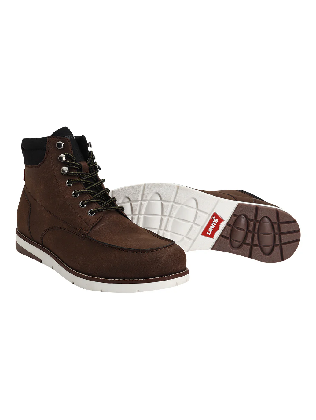 Men's Brown Solid Boots - Image 3