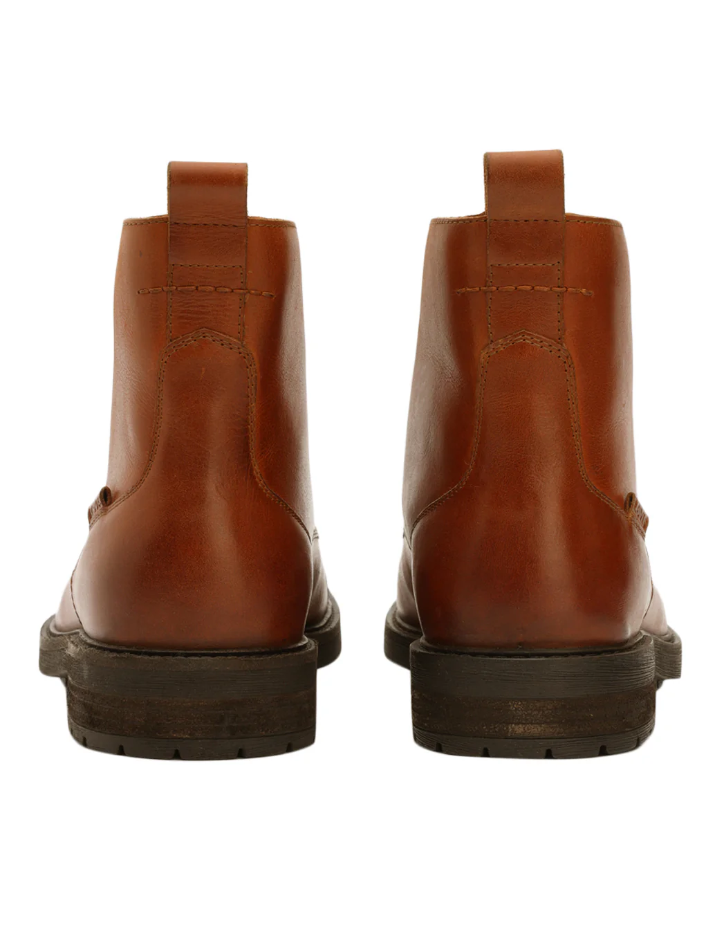 Men's Brown Solid Boots - Image 5