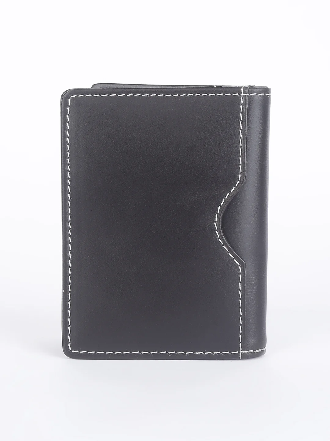 Men's Brown Solid Card Holder - Image 4