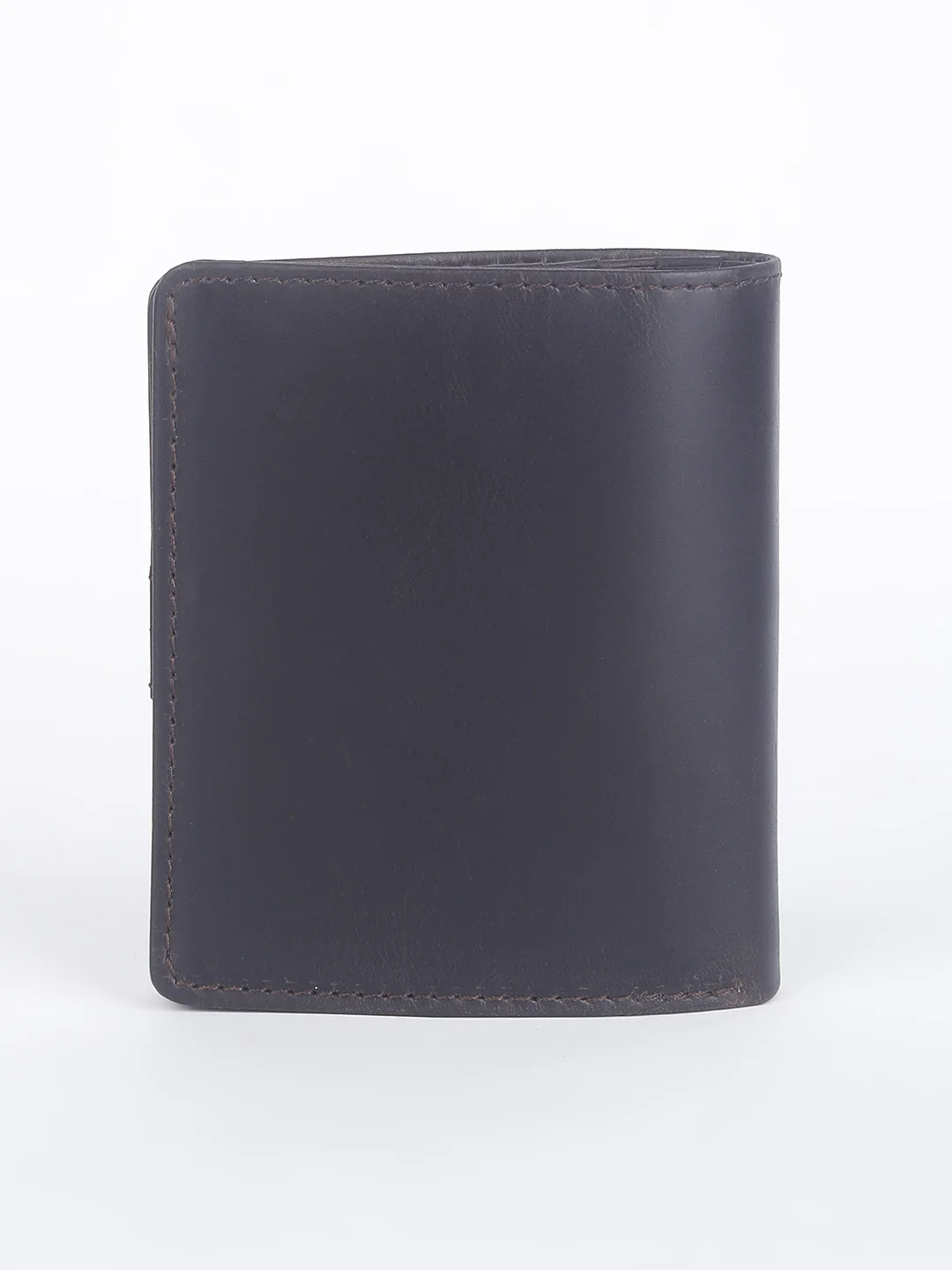 Men's Brown Solid Card Holder - Image 6