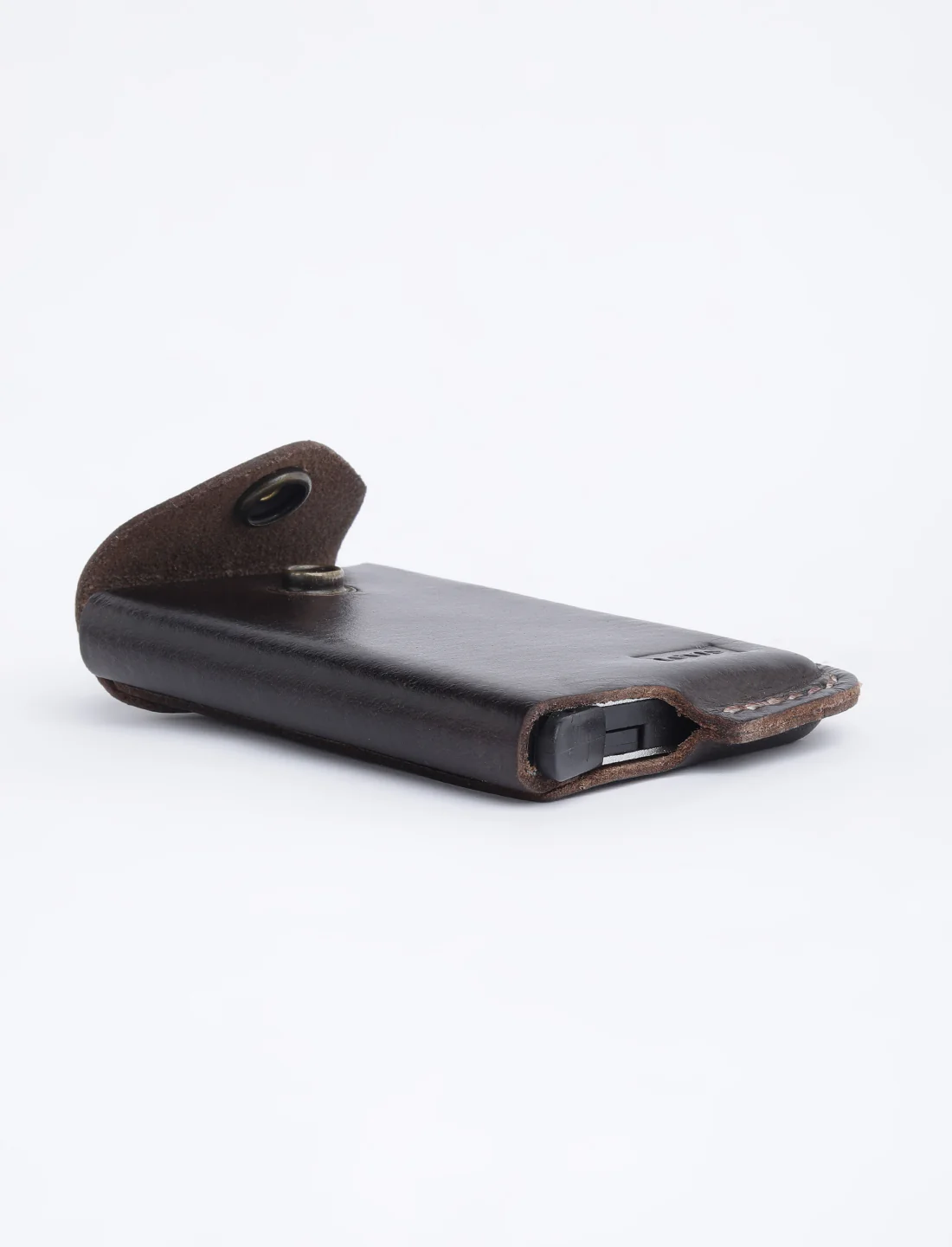 Men's Brown Solid Card Holder - Image 8
