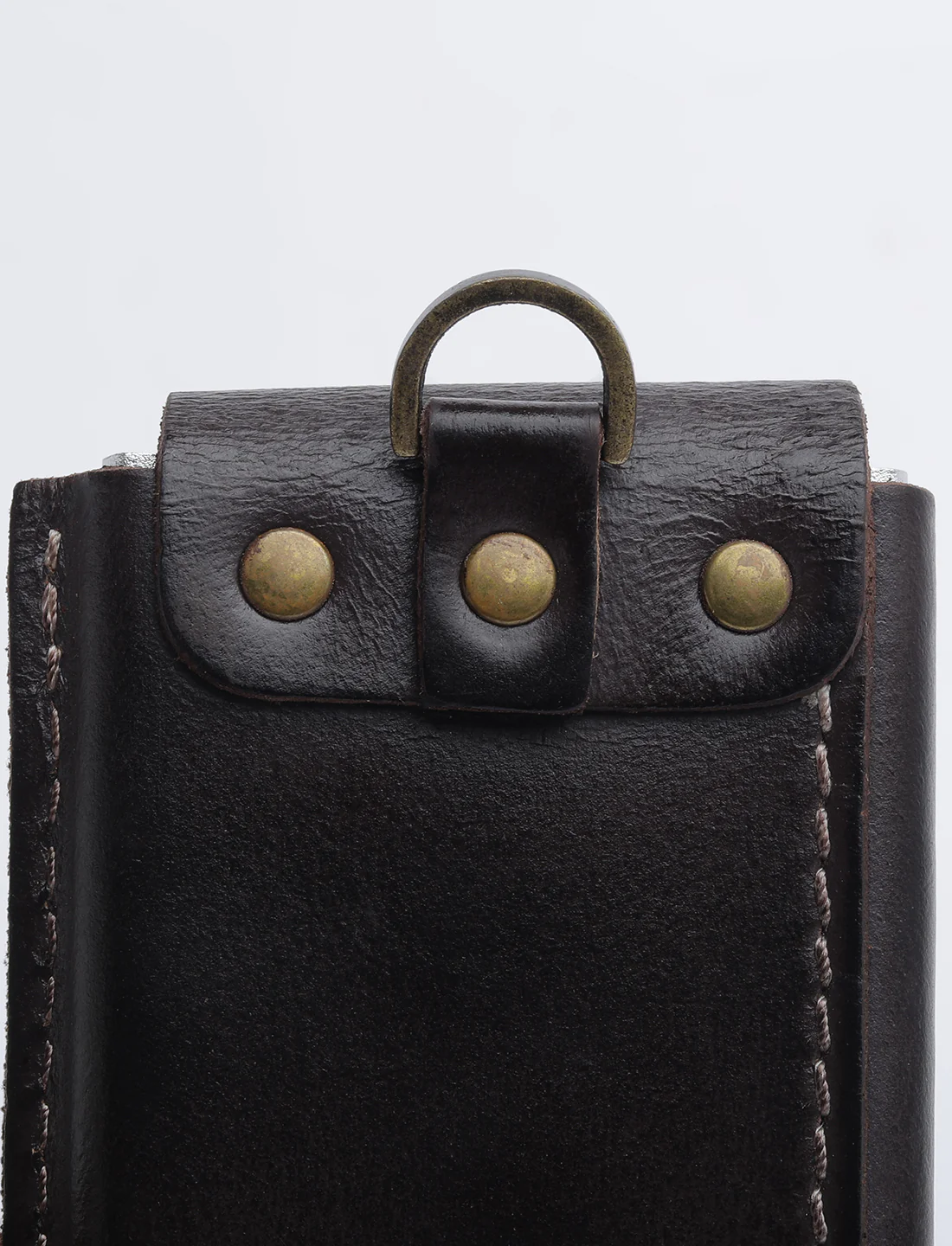 Men's Brown Solid Card Holder - Image 9