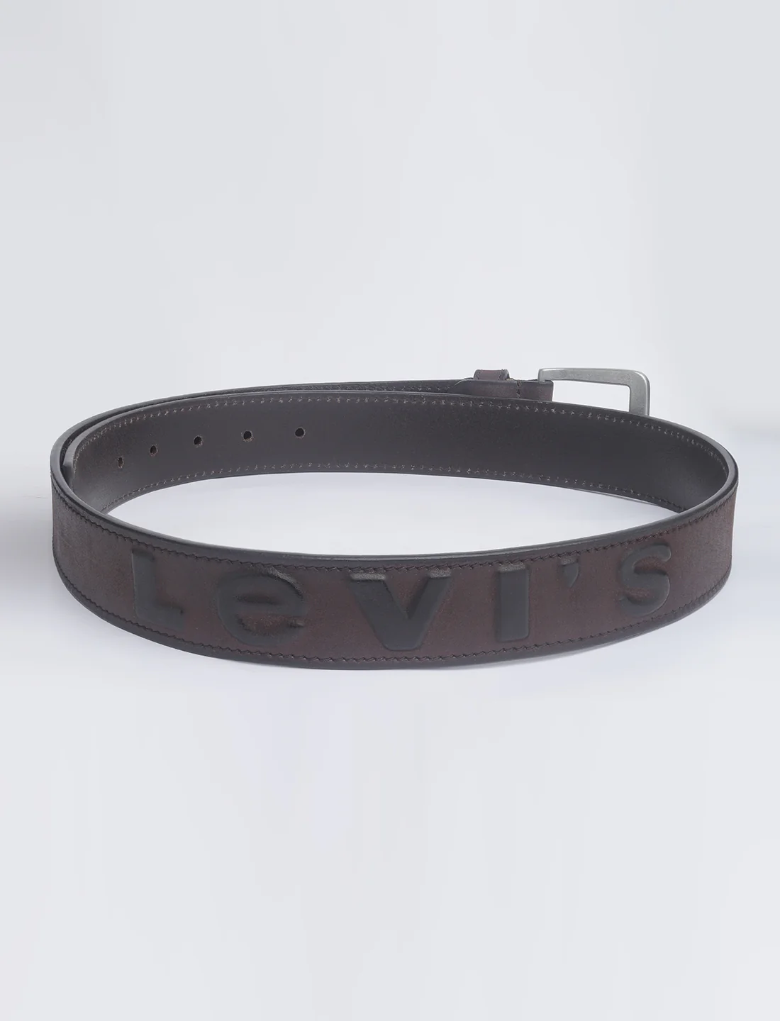 Men's Brown Textured Belt - Image 3