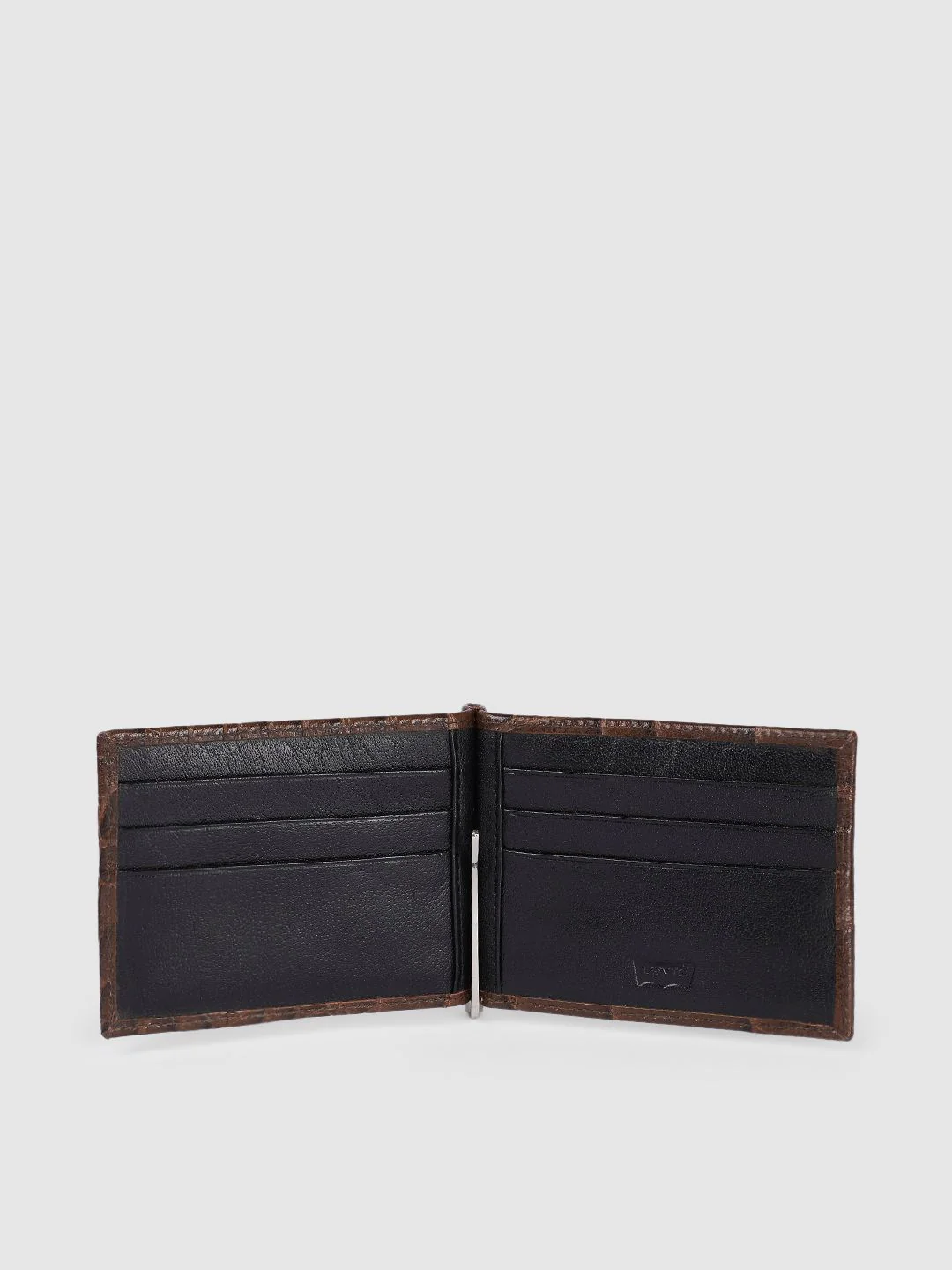 Men's Brown Textured Card Holder - Image 4