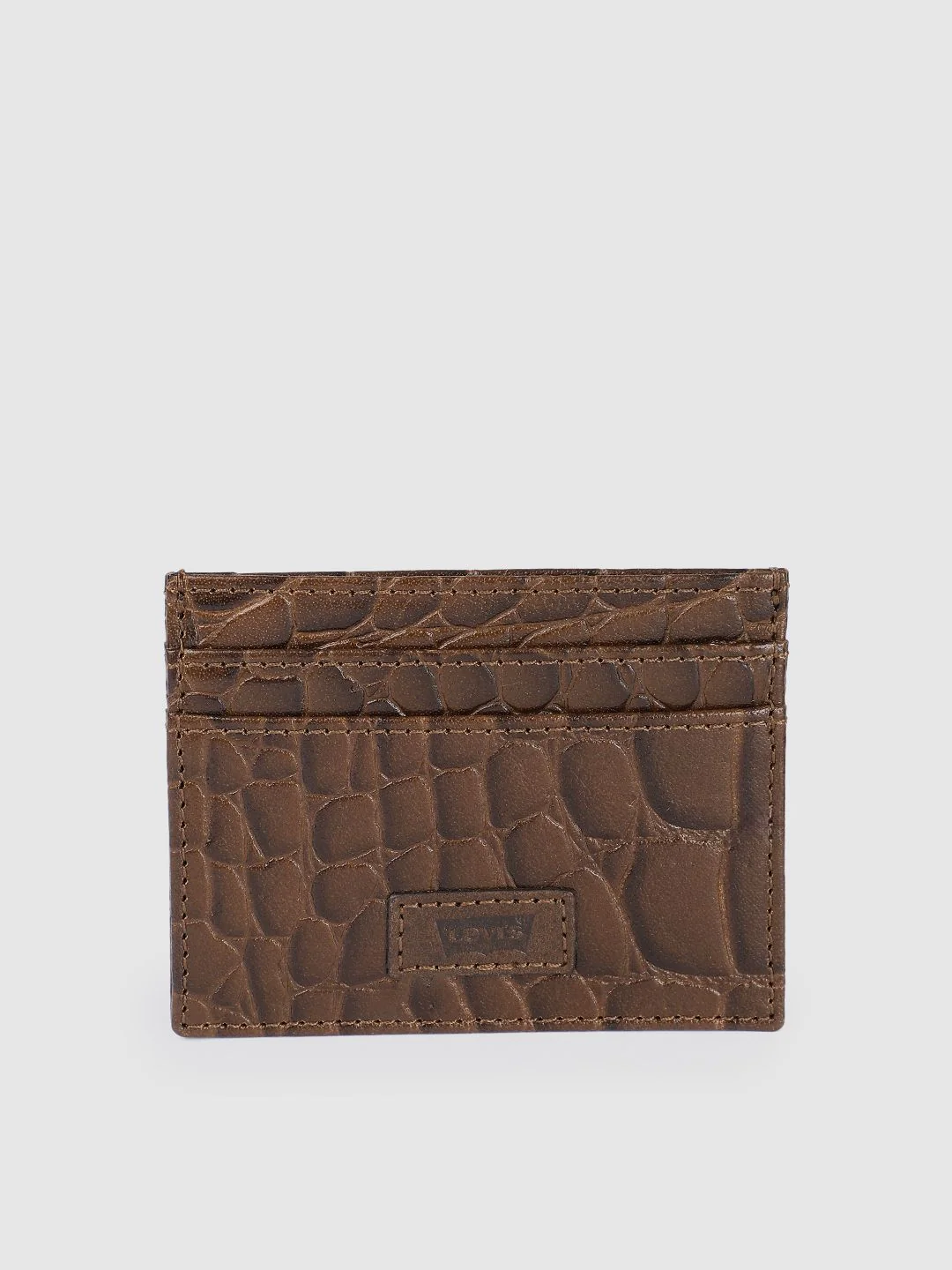 Men's Brown Textured Wallet - Image 2