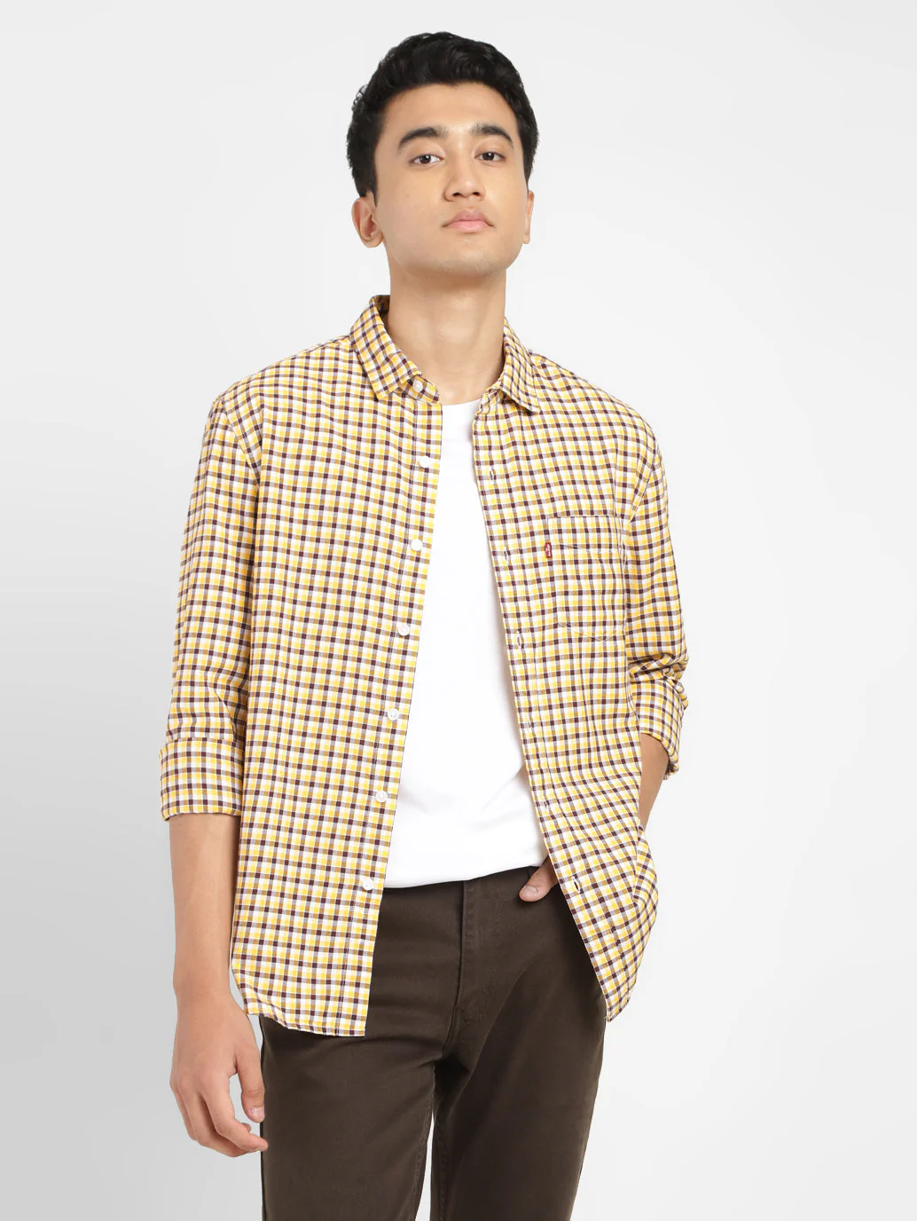 Men's Checkered Slim Fit Shirt - Image 2