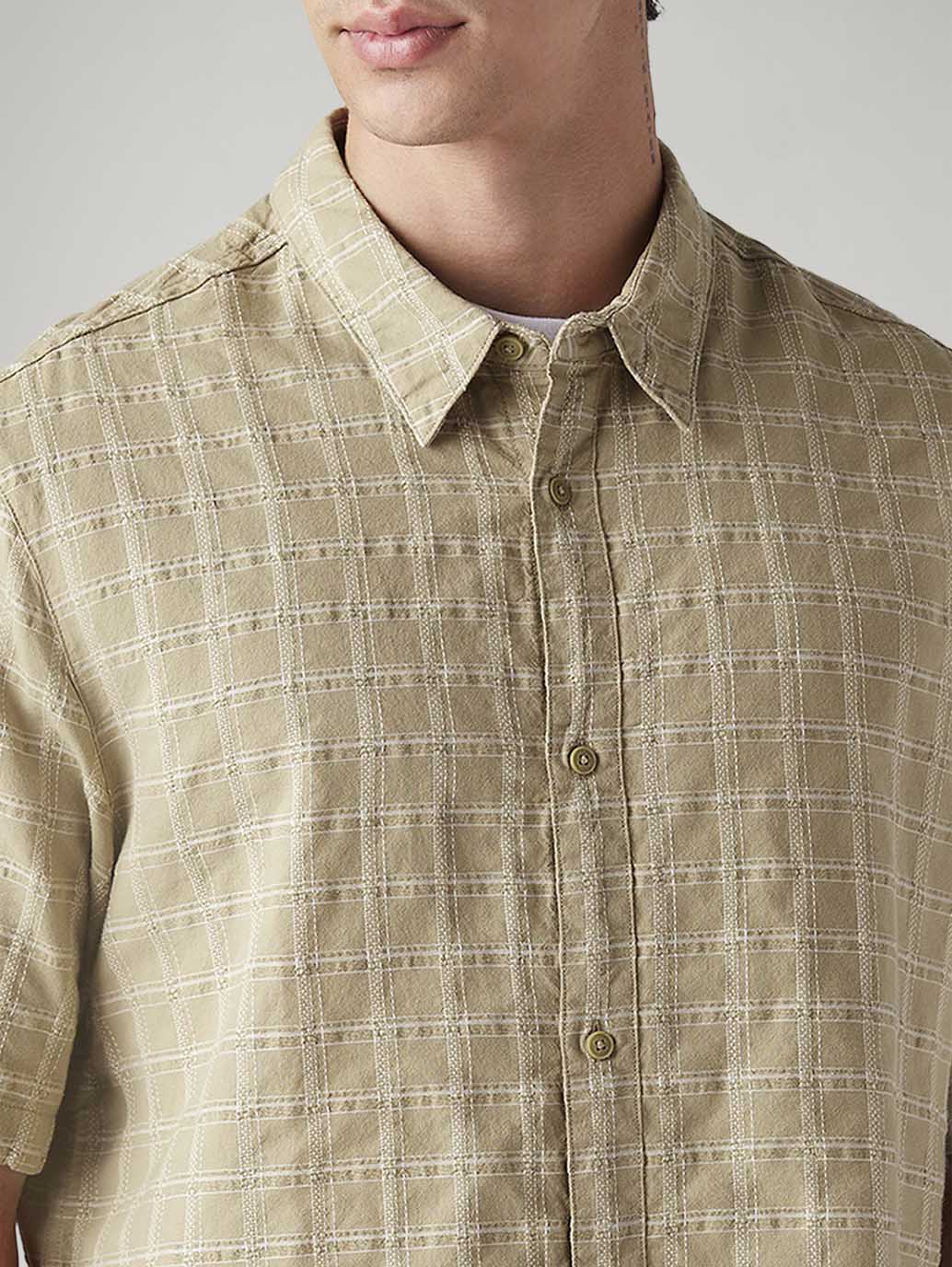 Men's Checkered Boxy Fit Shirt - Image 4