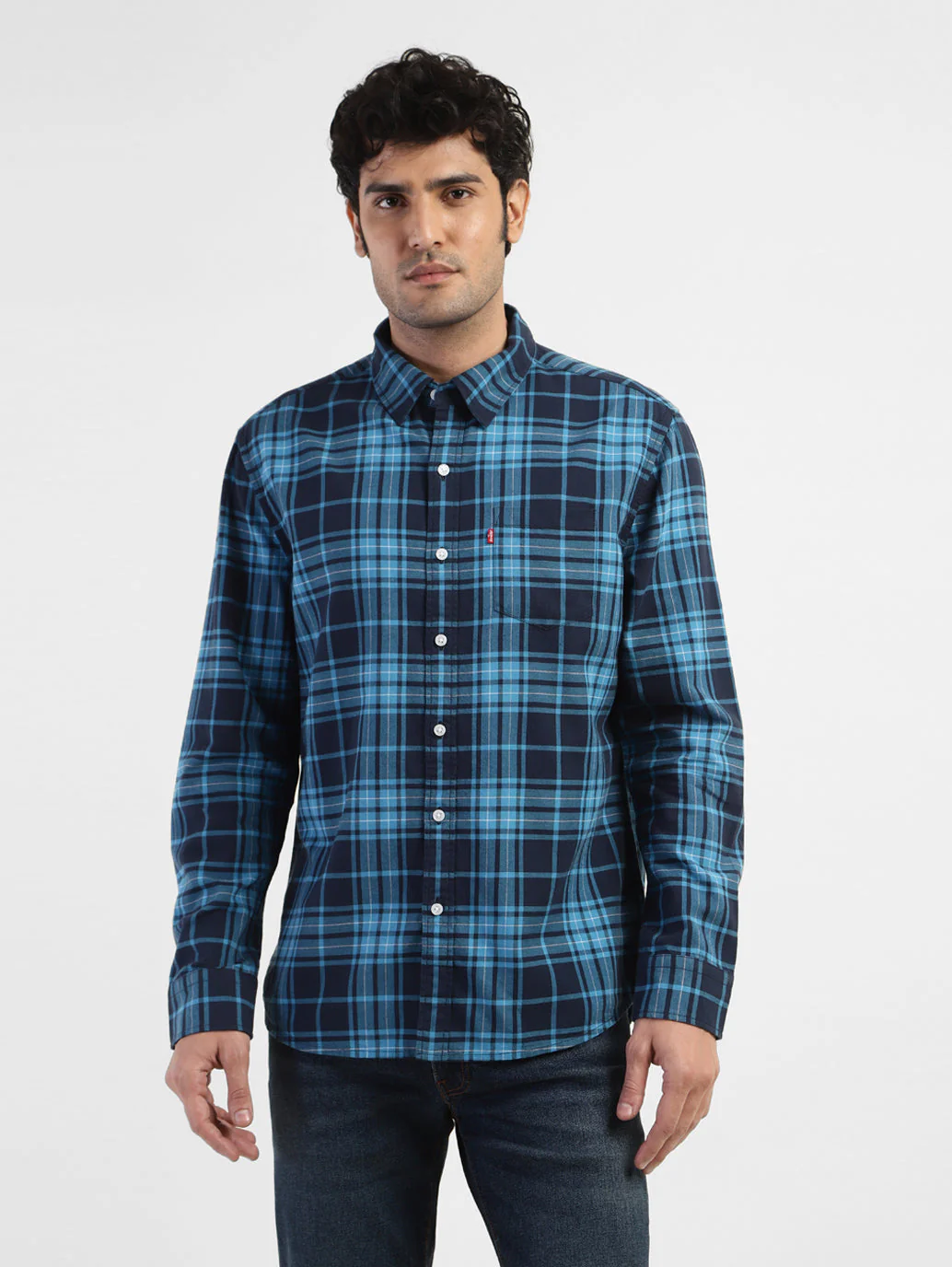 Men's Checkered Slim Fit Shirt - Image 2