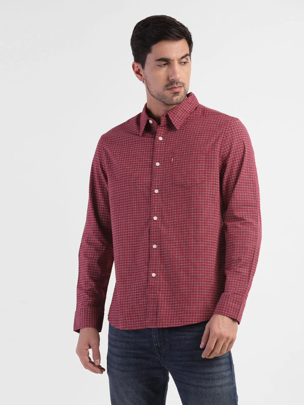 Men's Checkered Slim Fit Shirt - Image 2