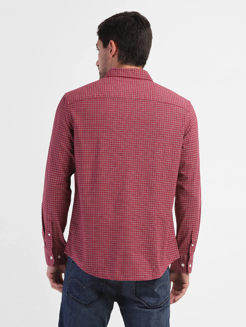 Men's Checkered Slim Fit Shirt - Image 3